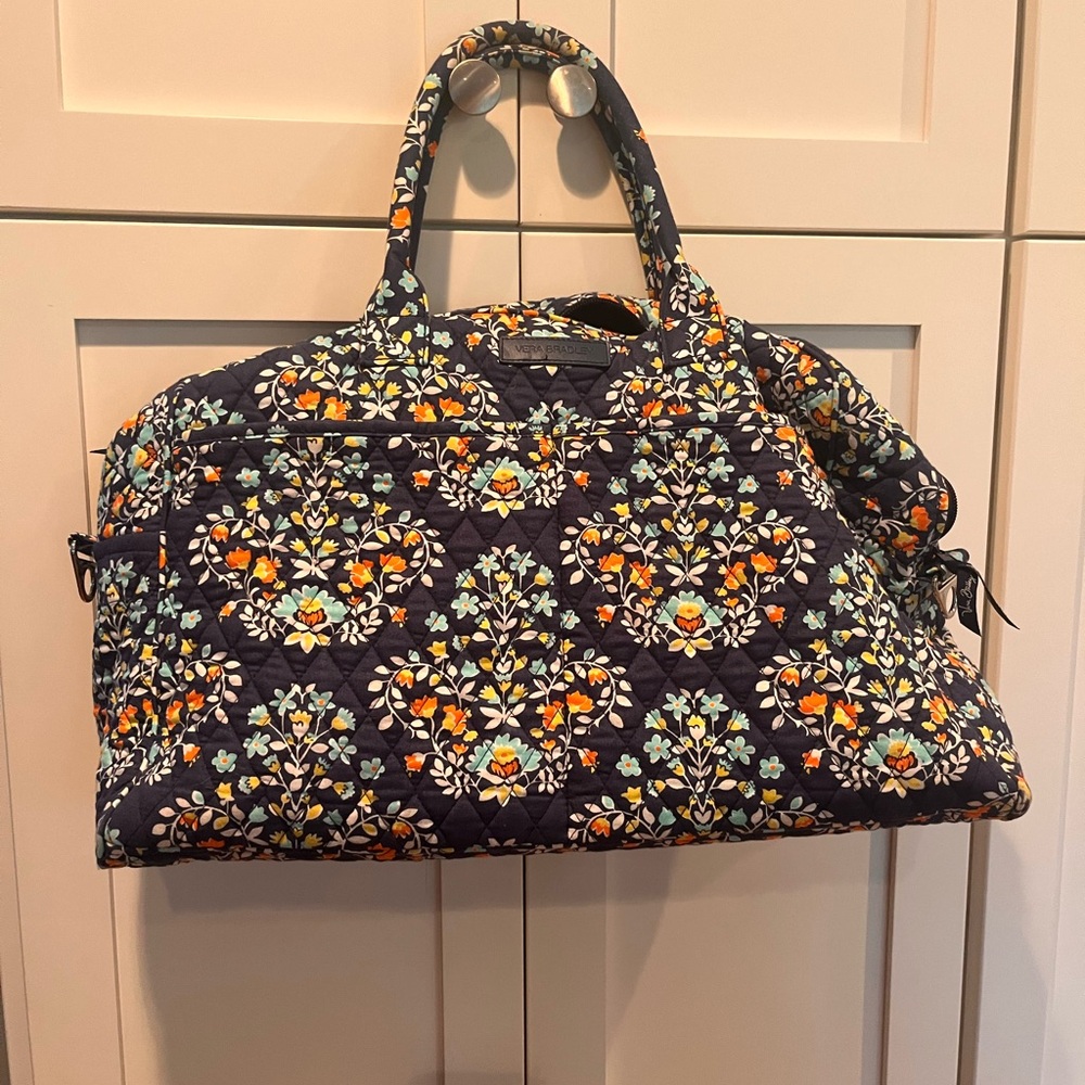 Vera Bradley Quilted Miller Travel Bag Chandelier Floral